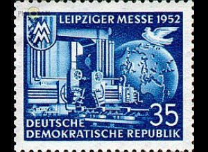 D,DDR Mi.Nr. 316 Leipziger Herbstmesse 52, u.a. Weltkugel, Taube, Wappen (35)