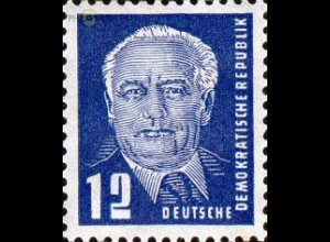 D,DDR Mi.Nr. 323 Freim., Wilhelm Pieck, Wz. 2 (12)