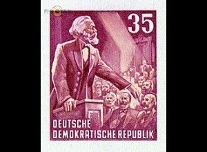 D,DDR Mi.Nr. 390B 70. Todestag Karl Marx, Marx am Rednerpult (35 a.Bl. geschn.)