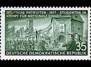 D,DDR Mi.Nr. 402 Deutsche Patrioten, Studenten vor der Wartburg (35)