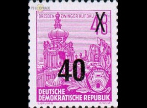 D,DDR Mi.Nr. 440 Freim. Ausg. Fünfjahresplan, Dresdner Zwinger (40 a.48)