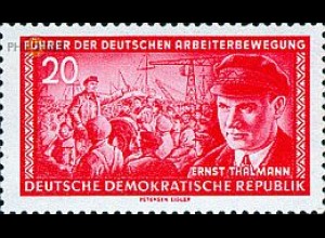 D,DDR Mi.Nr. 475 Führer der dt. Arbeiterbewegung, Ernst Thälmann (20)