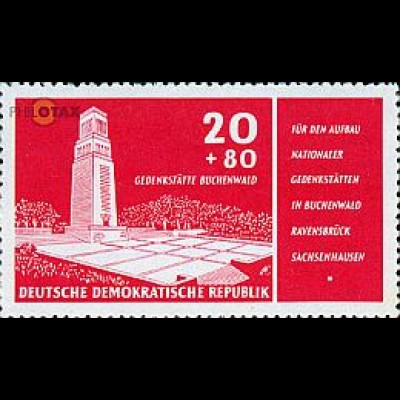 D,DDR Mi.Nr. 538 Gedenkstätte Buchenwald (20+80)
