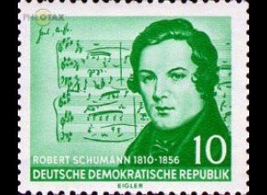 D,DDR Mi.Nr. 541 Robert Schumann (Original Notenhandschrift) (10)