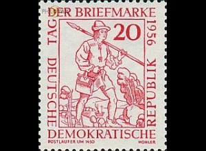 D,DDR Mi.Nr. 544 Tag der Briefmarke 56, Mittelalterlicher Postläufer (20)
