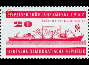 D,DDR Mi.Nr. 559 Leipziger Frühjahrsmesse 57, Motorfrachtschiff (20)
