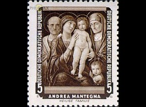 D,DDR Mi.Nr. 586 Gemälde, Andrea Mantegna, Heilige Familie (5)