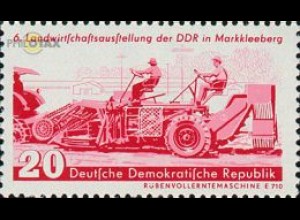 D,DDR Mi.Nr. 630 Landwirtschaftsausstellung, Rübenerntemaschine (20)