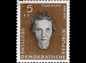 D,DDR Mi.Nr. 715 Gedenkstätte Ravensbrück, Tilde Klose (5+5)