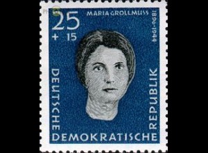 D,DDR Mi.Nr. 719 Gedenkstätte Ravensbrück, Maria Grollmuss (25+15)