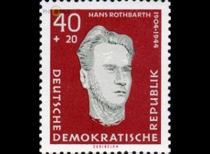 D,DDR Mi.Nr. 756 Nationale Gedenkstätte Sachenhausen, Rothbarth (40+20)