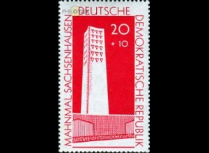 D,DDR Mi.Nr. 783 o.Zf. Mahnmal Sachsenhausen (20+10 ohne Zierfeld)