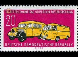 D,DDR Mi.Nr. 789 Tag der Briefmarke 60, Postkraftwagen (20)