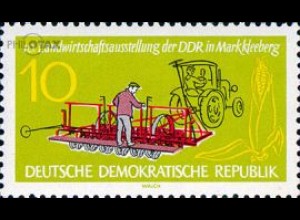 D,DDR Mi.Nr. 895 Landwirtschaftsausstellung, Traktor Maislegemaschine (10)