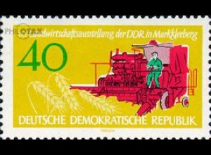 D,DDR Mi.Nr. 897 Landwirtschaftsausstellung, Mähdrescher, Weizenähren (40)