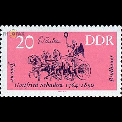 D,DDR Mi.Nr. 1009 Berühmte Künstler, Quadriga, Schadow (20)