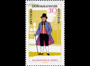 D,DDR Mi.Nr. 1219 Volkstrachten, Mageburger Börde, Mann (30)