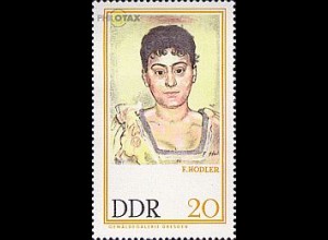 D,DDR Mi.Nr. 1262 Gemäldegalerie Dresden, Hodler, Bildnis Madame d.R. (20)