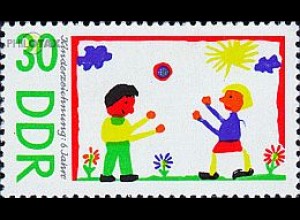 D,DDR Mi.Nr. 1285 Kinderzeichnungen, Spielende Kinder (30)