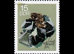 D,DDR Mi.Nr. 1470 Mineralien, Galenit aus Neudorf/Harz (15)