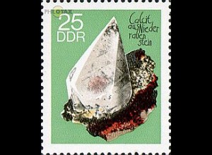 D,DDR Mi.Nr. 1472 Mineralien, Calcit aus Niederrabenstein (25)