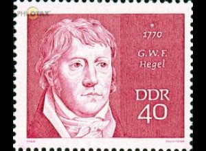 D,DDR Mi.Nr. 1539 Bedeutende Persönlichkeiten, G.W.F. Hegel (40)