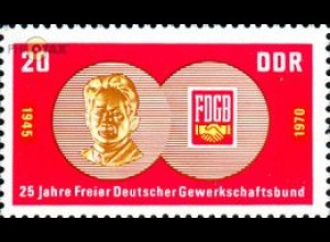 D,DDR Mi.Nr. 1577 FDGB, Abzeichen + Fritz Heckert Medaille (20)
