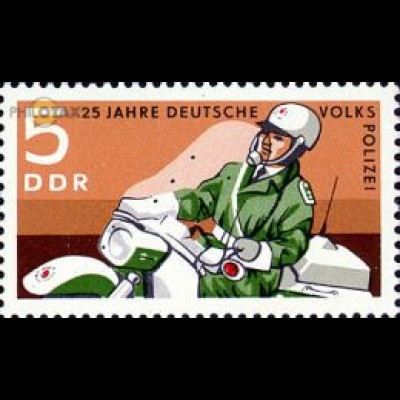 D,DDR Mi.Nr. 1579 Volkspolizei, Motorradstreife (5)
