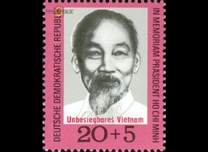 D,DDR Mi.Nr. 1602 Unbesiegbares Vietnam, Ho Chi Minh (20+5)