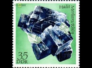 D,DDR Mi.Nr. 1741 Mineralien, Halit blau, Rhön (35)