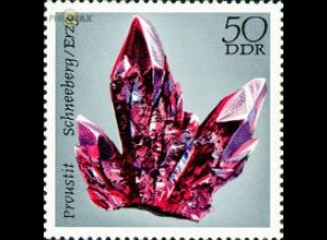 D,DDR Mi.Nr. 1742 Mineralien, Proustit Erzgebirge (50)