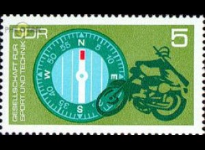 D,DDR Mi.Nr. 1773 GST, Marschkompass und Motorrad-Patroullien (5)