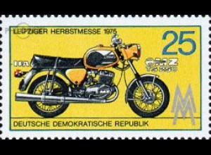 D,DDR Mi.Nr. 2077 Leipziger Herbstmesse, Motorrad IFA MZ TS 250 (25)