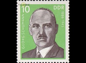 D,DDR Mi.Nr. 2108 Persönlichkeiten der Arbeiterbewegung, Georg Schumann (10)