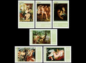 D,DDR Mi.Nr. 2229-34 400. Geburtstag von Peter Paul Rubens (6 Werte)