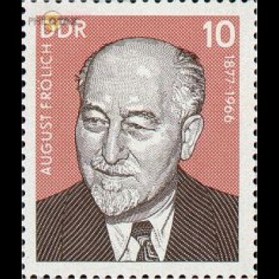 D,DDR Mi.Nr. 2265 Persönlichkeiten der Arbeiterbewegung, August Frölich (10)