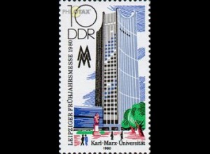D,DDR Mi.Nr. 2498 Leipziger Frühjahrsmesse 80, Uni Leipzig (10)