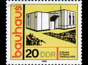 D,DDR Mi.Nr. 2511 bauhaus-stil, Stahlhaus Dessau-Törten (20)
