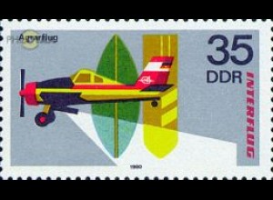 D,DDR Mi.Nr. 2518 interflug + AEROSOZPHILEX, Landwirtschaftsflugzeug (35)