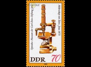 D,DDR Mi.Nr. 2537 Optisches Museum Carl-Zeiss-Jena, Mikroskop von Zeiss (70)