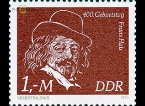 D,DDR Mi.Nr. 2547 Frans Hals, Selbstbildnis (1 M)