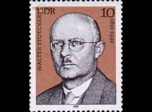 D,DDR Mi.Nr. 2592 Persönlichkeiten der Arbeiterbewegung, Stoecker (10)