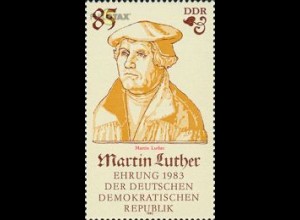 D,DDR Mi.Nr. 2757 Martin Luther, Porträt aus der Cranach-Werkstatt (85)