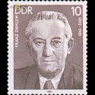 D,DDR Mi.Nr. 2765 Persönlichkeiten der Arbeiterbewegung, Dahlem (10)