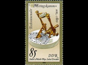 D,DDR Mi.Nr. 2801 Tischsonnenuhr Mittagskanone um 1800 (85)