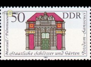 D,DDR Mi.Nr. 2829 Staatl. Schlösser + Gärten, Marstall / Filmmuseum (50)