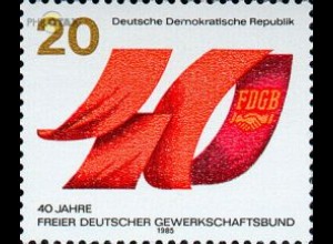 D,DDR Mi.Nr. 2951 40 Jahre FDGB (20)