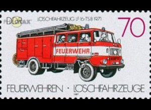 D,DDR Mi.Nr. 3104 Feuerwehr Löschfahrzeuge, Löschfahrzeug LF 16-TS 8 (70)