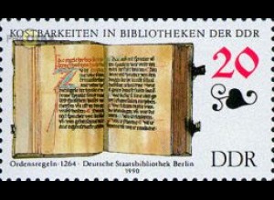 D,DDR Mi.Nr. 3340 Bibliotheken, Ordensregeln der Ritter ... Jerusalem (20)