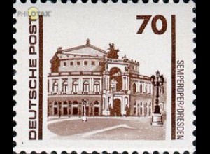 D,DDR Mi.Nr. 3348 Freim., Bauwerke, Semper Oper Dresden (70)